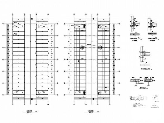 45米两连跨3层门式刚架结构厂房结构CAD施工图纸 - 2