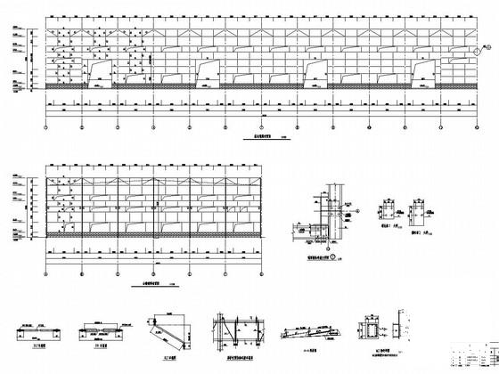 45米两连跨3层门式刚架结构厂房结构CAD施工图纸 - 4