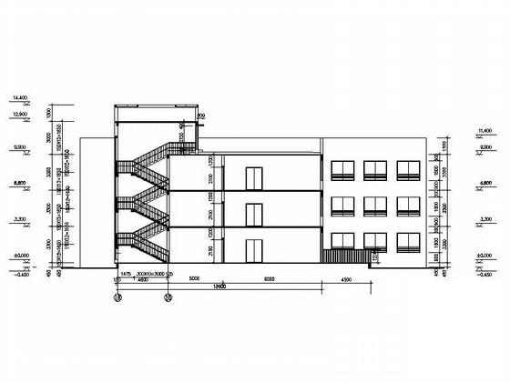 3层现代风格幼儿园设计CAD施工图纸（知名建筑设计院）(平面图) - 1