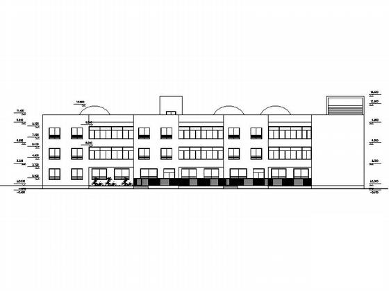 3层现代风格幼儿园设计CAD施工图纸（知名建筑设计院）(平面图) - 3