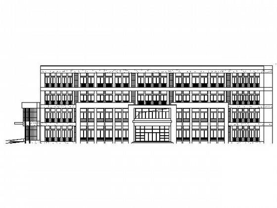 小学4层教学楼建筑施工CAD图纸 - 1