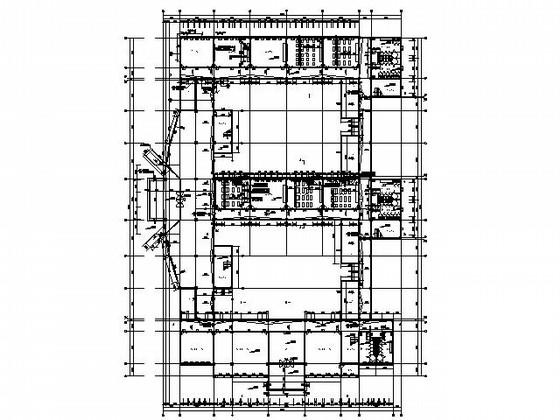 小学4层教学楼建筑施工CAD图纸 - 3