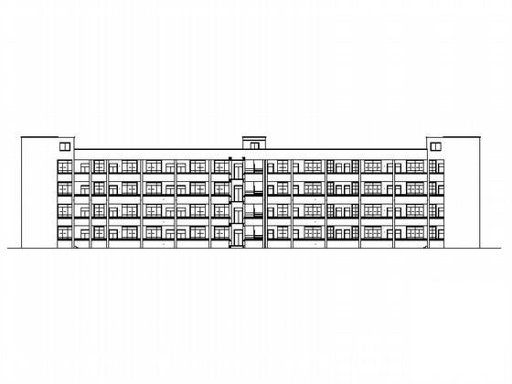 小学4层教学楼建筑施工CAD图纸 - 1