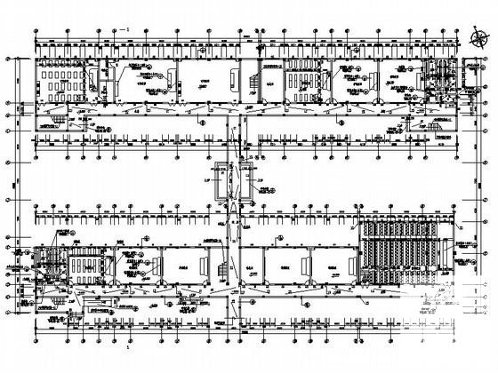 小学4层教学楼建筑施工CAD图纸 - 3