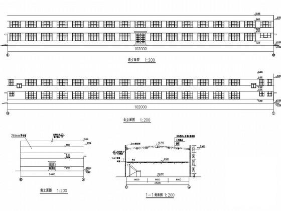 两层门刚结构造型车间建筑结构CAD施工图纸（独立基础） - 1
