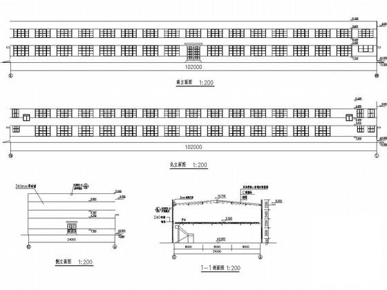 两层门刚结构造型车间建筑结构CAD施工图纸（独立基础） - 1