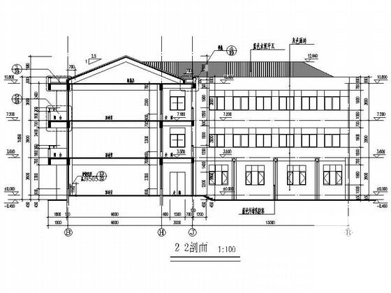 21班3层新中式幼儿园建筑施工CAD图纸(节点详图) - 2