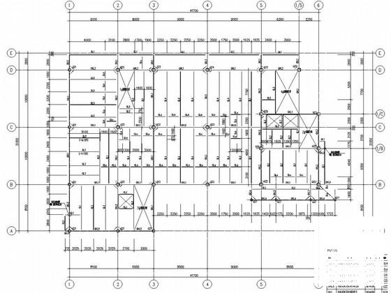 8层钢框架结构电影院结构CAD施工图纸（建施）(人防口部大样) - 3