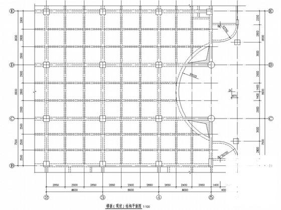 商场楼层局部开洞改造加固结构CAD施工图纸 - 1