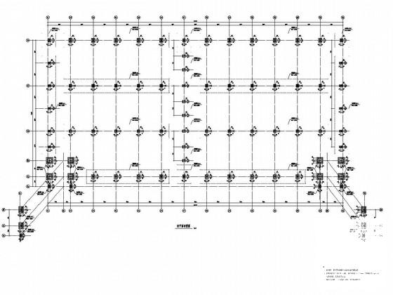 局部2层门式刚架钢结构工业厂房结构CAD施工图纸(基础梁配筋) - 3