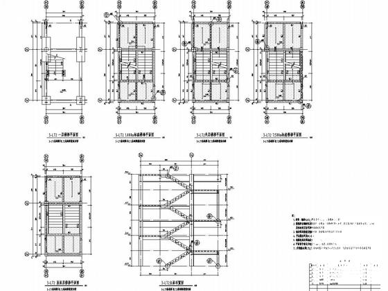 局部2层门式刚架钢结构工业厂房结构CAD施工图纸(基础梁配筋) - 4