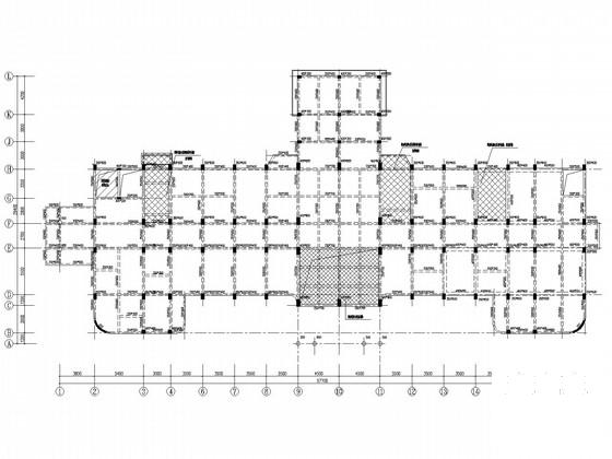 医院门诊楼综合楼加固改造结构CAD施工图纸(平面布置图) - 2