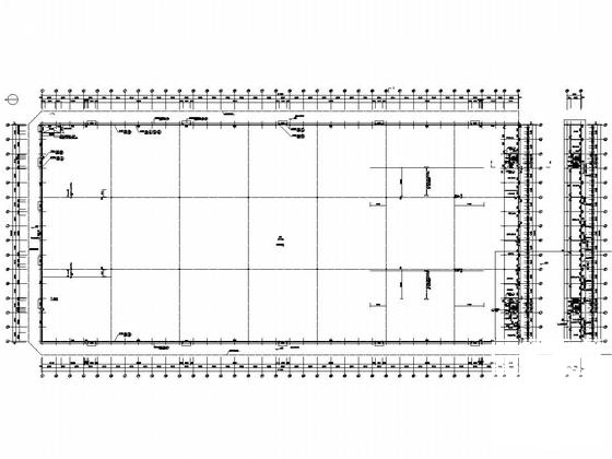 大型网架结构汽车整机库房车间结构CAD施工图纸(人工挖孔灌注桩) - 5