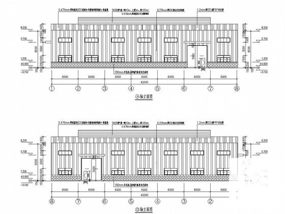 35米跨门刚结构家具公司厂房建筑结构CAD施工图纸（LDA型电动单梁起重机） - 1