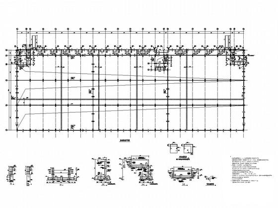 单层门式刚架钢结构工业厂房结构CAD施工图纸（桩基础） - 2