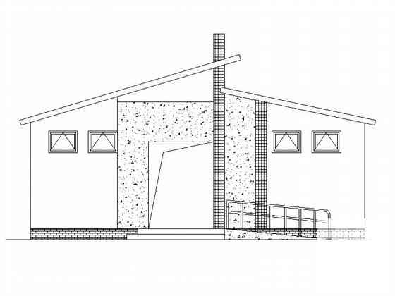 51平单层砖混结构公厕建筑CAD施工图纸 - 1