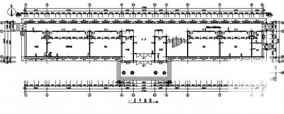 县4层第三中学教学楼建筑施工CAD图纸（效果图纸） - 2