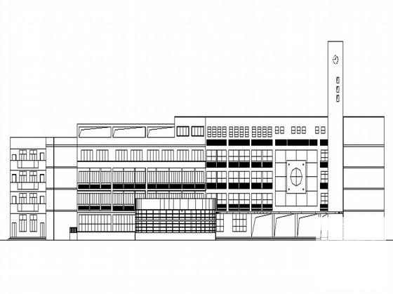 沿海城市4层小学教学楼建筑施工CAD图纸(墙身大样图) - 1
