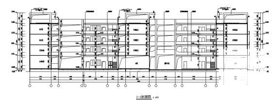 沿海城市4层小学教学楼建筑施工CAD图纸(墙身大样图) - 4