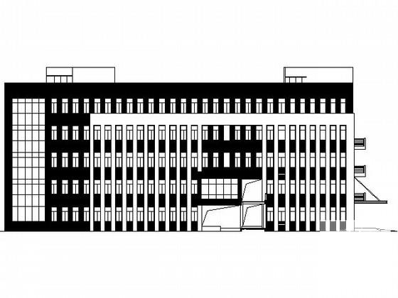 商业技术学院5层餐饮教学楼建筑施工CAD图纸 - 1