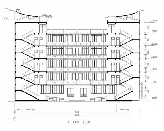 小学5层科技综合楼建筑扩初CAD图纸 - 2