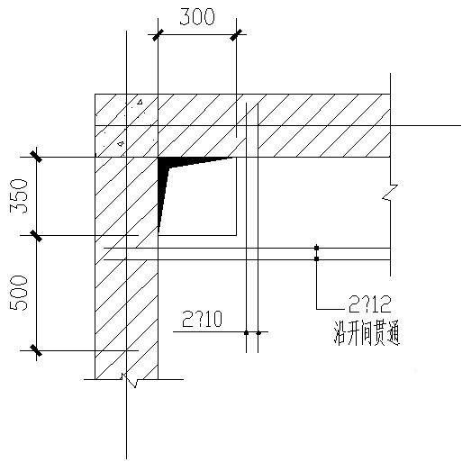 烟道排风道加强大样节点图 - 1