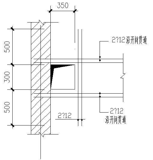 烟道排风道加强大样节点图 - 2