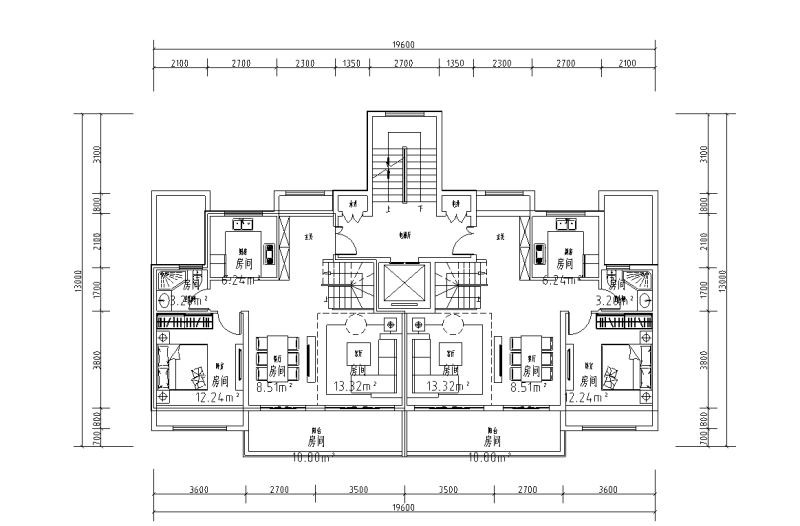 170㎡3层叠加别墅户型设计 (5)