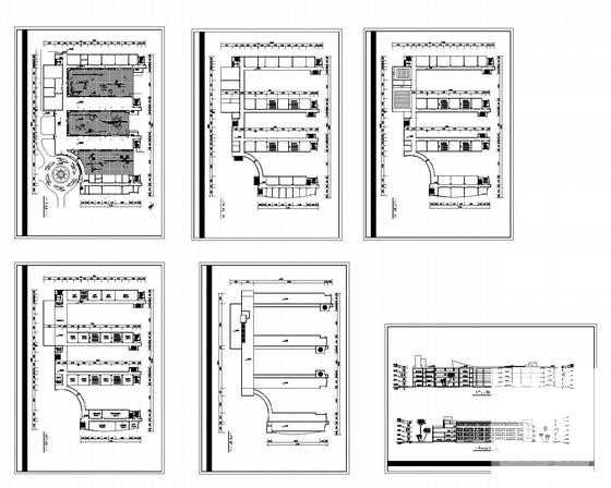 集美小学5层三十六班教学楼建筑方案设计CAD图纸(平面图) - 4