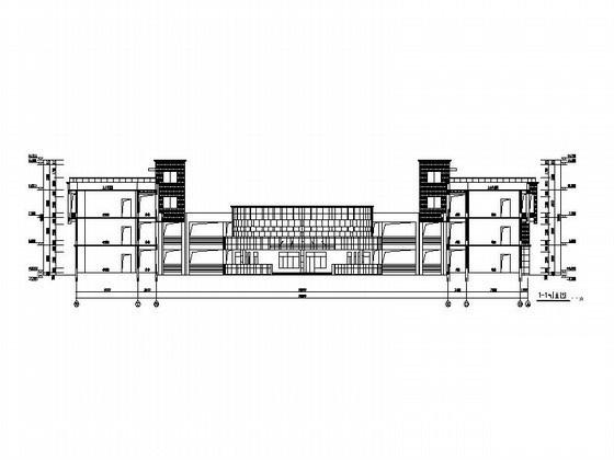 3层小学教学楼建筑施工CAD图纸 - 2