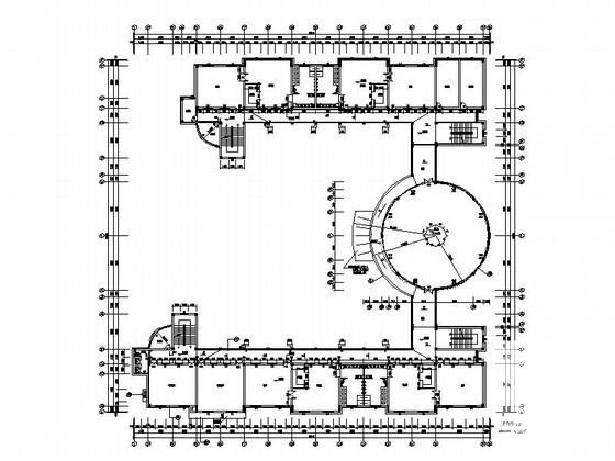 3层小学教学楼建筑施工CAD图纸 - 4