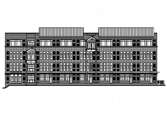 两江新区4层中心小学建筑施工CAD图纸 - 1