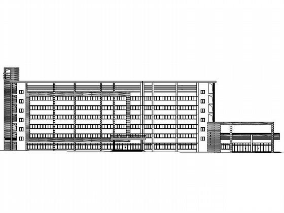 学院6层教学综合楼建筑施工CAD图纸 - 1