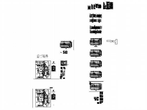 小学4层教学楼建筑施工CAD图纸 - 4