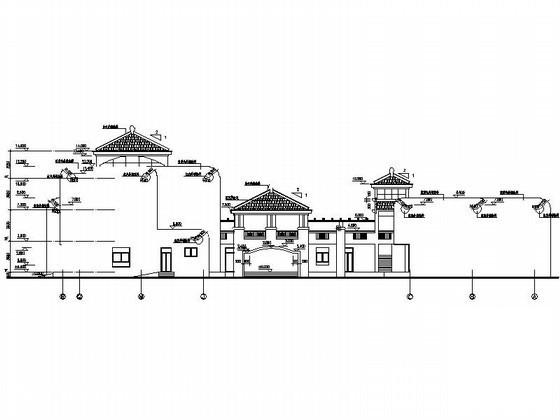 科学院3层九班幼儿园建筑施工CAD图纸 - 5