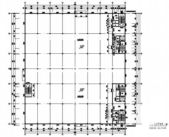 科技公司新建厂区3号厂房建筑施工CAD图纸 - 2
