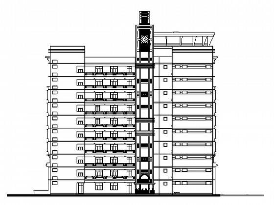 13层框架剪力墙大学教学综合楼建筑CAD施工图纸 - 1