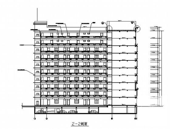 13层框架剪力墙大学教学综合楼建筑CAD施工图纸 - 2