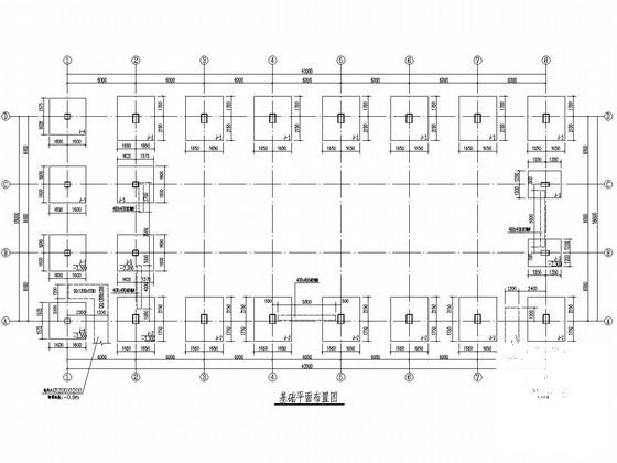 单层现浇钢筋混凝土框排架结构检修车间结构CAD施工图纸（建筑图纸） - 2