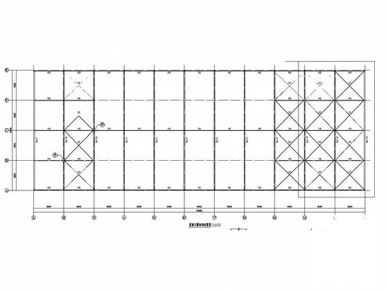 24米高低跨门式刚架生产车间结构CAD施工图纸（建筑图纸） - 3
