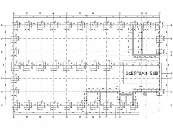 18米跨单层钢结构排架厂房结构CAD施工图纸(建施)(平面布置图) - 2