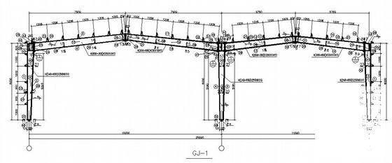 钢结构厂房结构施工图纸（15米跨含建筑施工CAD图纸） - 1