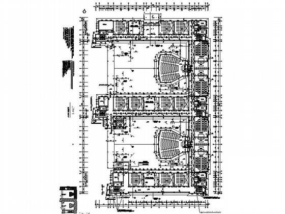 小学4层教学综合楼建筑施工CAD图纸(总平面布置图) - 3