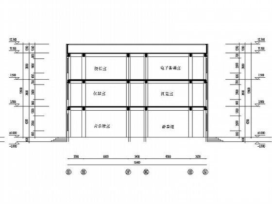 朝鲜族小学3层教学综合楼建筑施工CAD图纸(卫生间详图) - 2