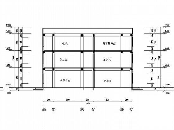 朝鲜族小学3层教学综合楼建筑施工CAD图纸(卫生间详图) - 2