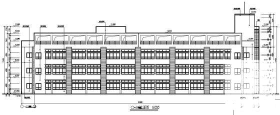 花园社区中心3层小学校建筑施工CAD图纸 - 4