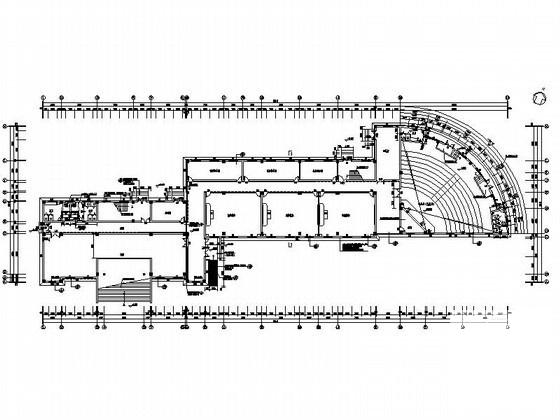 育才实验小学4层综合楼建筑施工CAD图纸 - 3