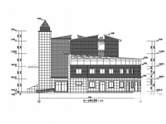 育才实验小学4层综合楼建筑施工CAD图纸 - 4