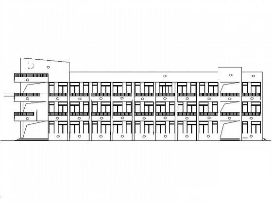 3层希望小学教学楼建筑CAD施工图纸 - 1