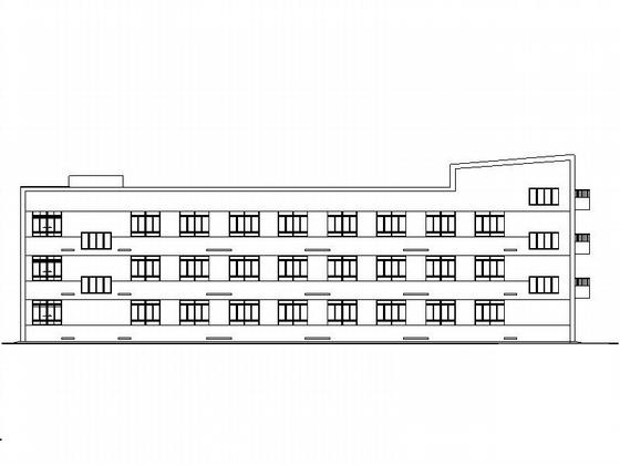 3层希望小学教学楼建筑CAD施工图纸 - 2